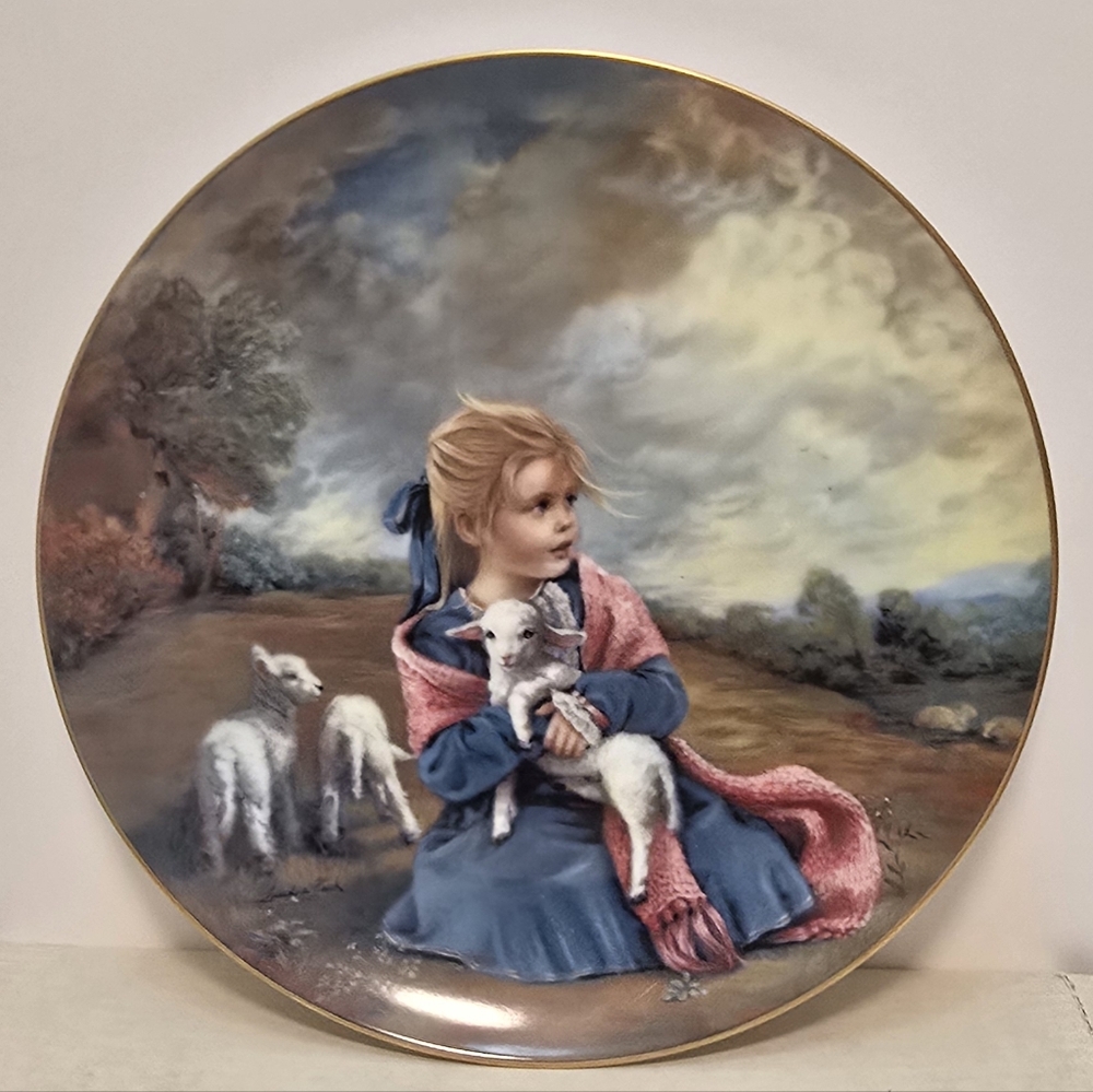 Vintage Sandra Kuck Plate Winds Of March Limited Edition 1986 Childhood Almanac